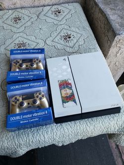 White & Black PS4 500GB $130! 1 Control no Games or $160! 2 Controls. Im willing to Add More Stuff As Trade for graded CGC PSA BECKET tags Cards