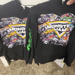 2 Monster Jam Sweatshirts 