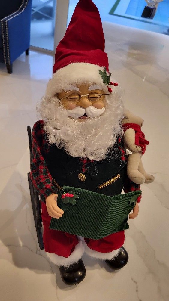 Christmas Santa in a Chair
