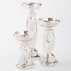 21 Unique Mercury Glass Pillar Candle Holder