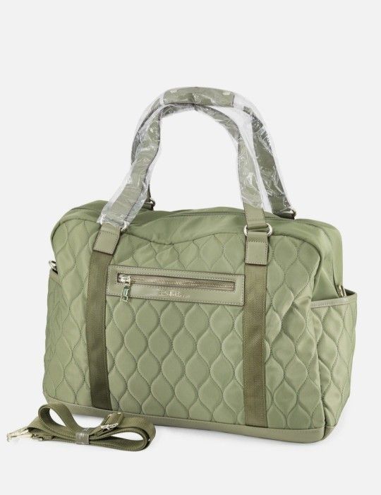 Duffle Bag. Bella RUSSO. 18" GREEN OLIVE