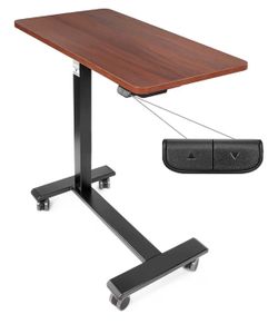 New In Box! Vaunn Electric (14.75”Dx25”W) Overbed Table W/Wheels $75 (#1191)