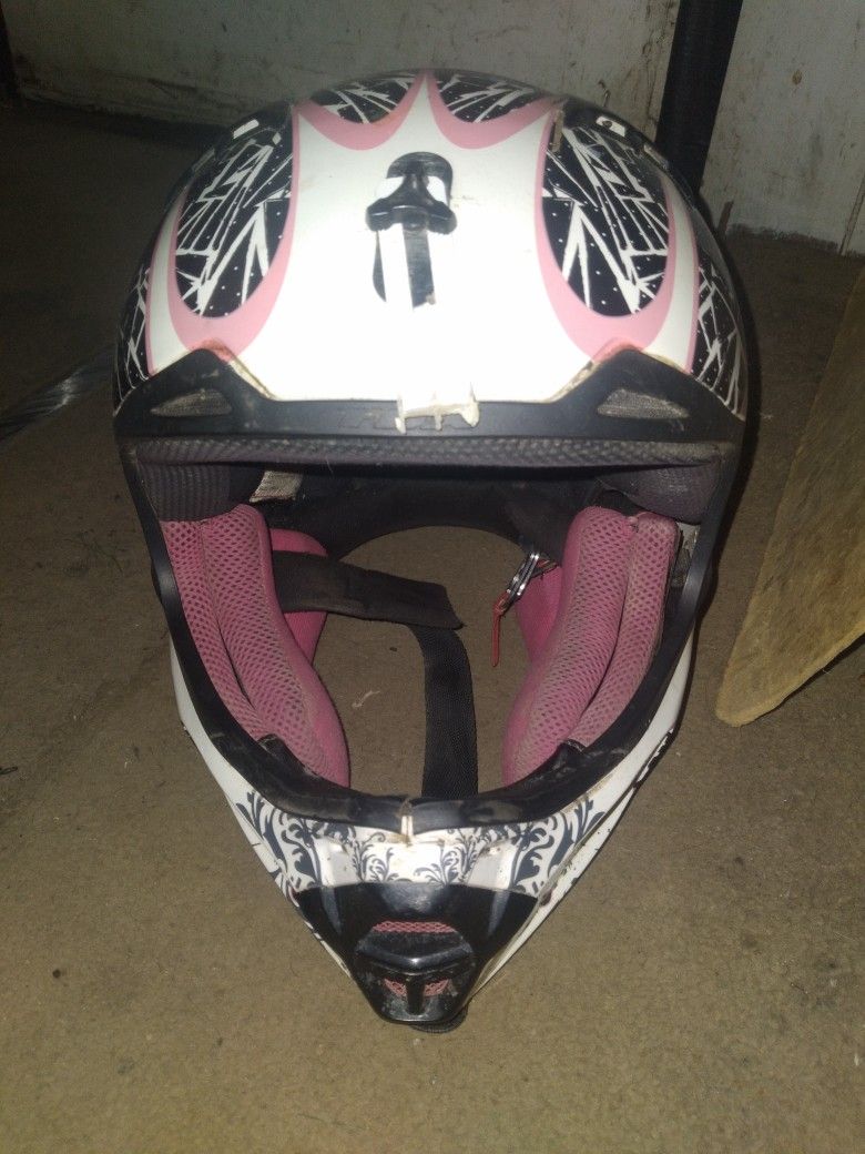 Girls Youth Fox DOT Motorcross helmet