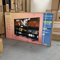 75” SAMSUNG CRYSTAL DU7200 4K HDR SMART TV