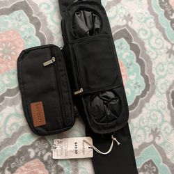 Momcozy Universal Stroller Organizer with Insulated Cup Holder Detachable Phone Bag & Shoulder Strap.