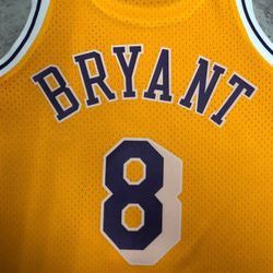 Yellow Lakers Kobe Bryant #8 96/97 season jersey Not LeBron