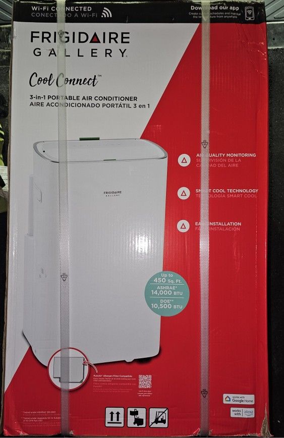 Frigidaire
10,000 BTU (DOE) Portable Air Conditioner with Dehumidifier and WiFi in White
