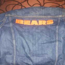 Denim Chicago Bears Jacket 