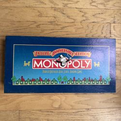 Vintage 1984 Monopoly Game Deluxe Anniversary Edition 