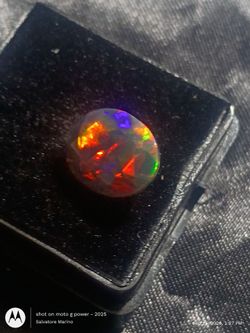 treated natural Ethiopian black opal