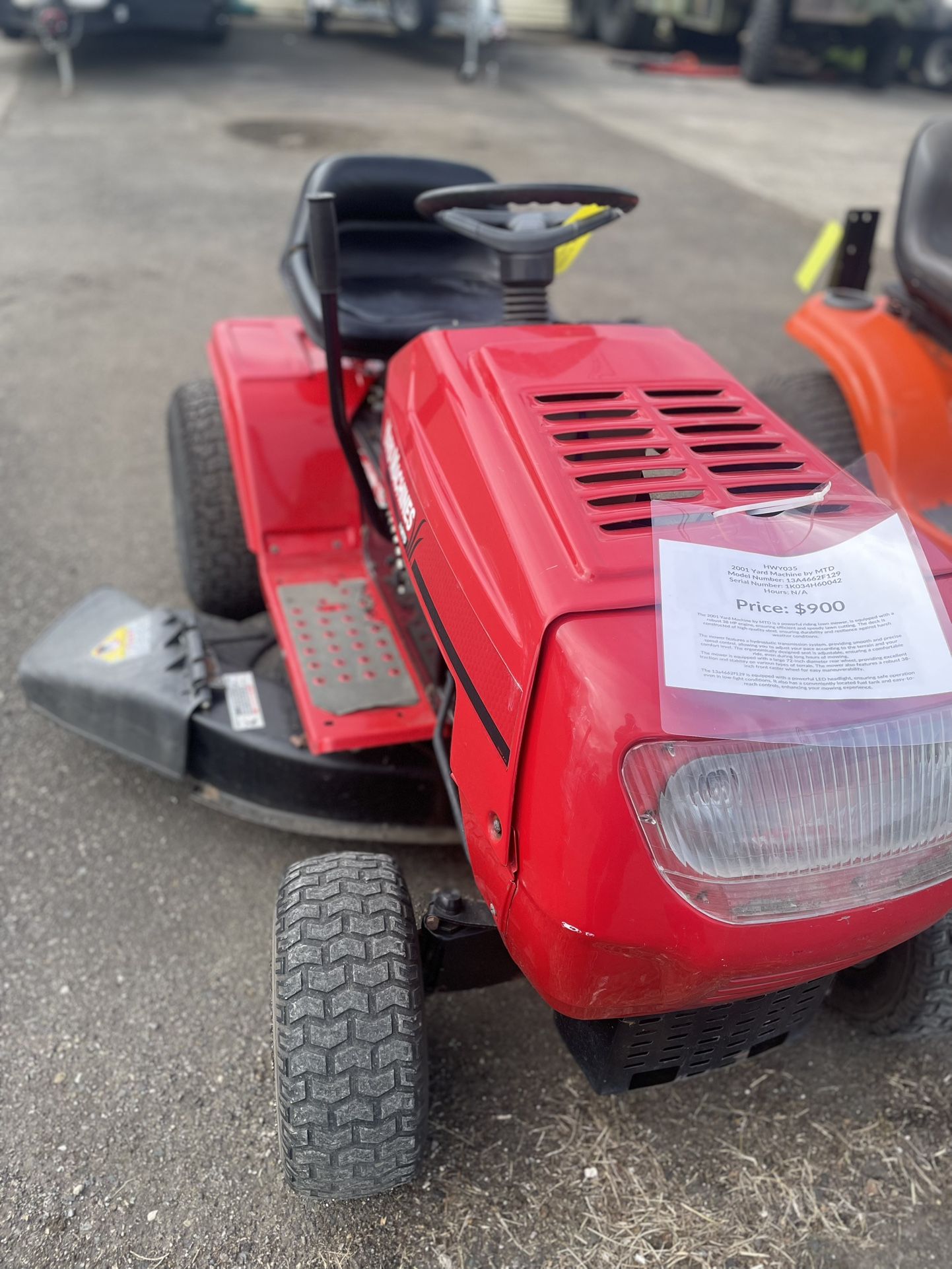 2001 Yard Machine MTD 38”