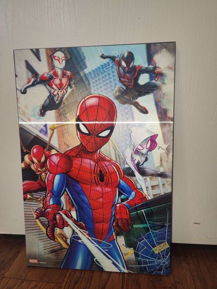 Reflective Multi Spider-Man Poster