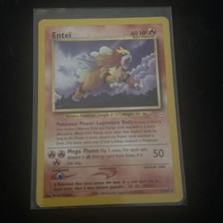 Entei Neo Revelation Pokemon Card