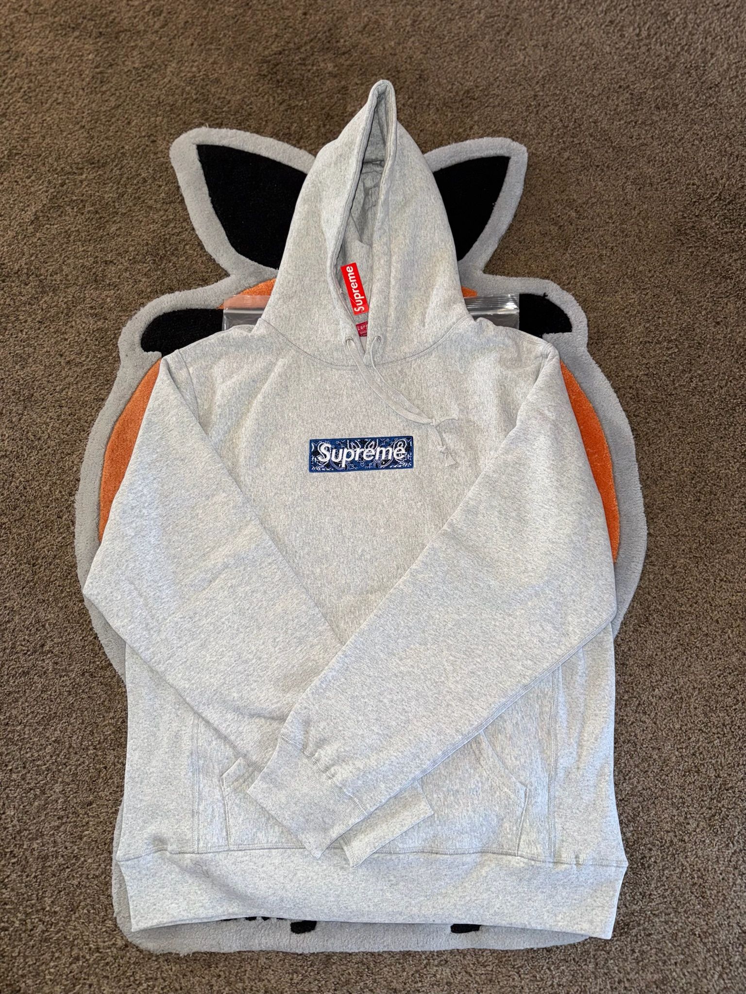 Supreme Blue Banda Box Logo hoodie