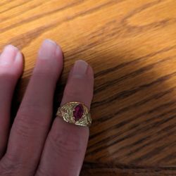 Ruby Black Hills Gold Ring