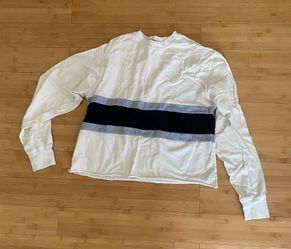 Brandy Melville long sleeve color block stripe top one size