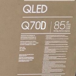 SAMSUNG 85-Inch Class QLED 4K Q70D Series Quantum HDR, Dual LED, Object Tracking Sound Lite, Q-Symphony, Motion Xcelerator Turbo+, Gaming Hub, Smart T