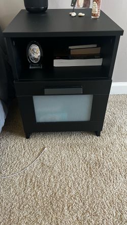 Black IKEA Nightstand