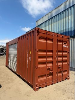FULLY REFURBISHED 20FT SHIPPING CONTAINER – SIDE ROLL-UP DOOR