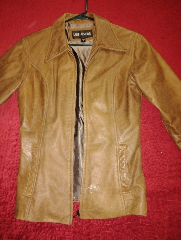 Distressed Leather Jacket 