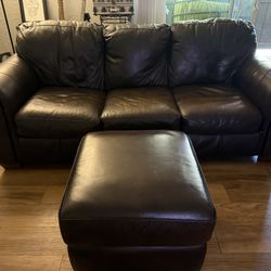 Leather couch 