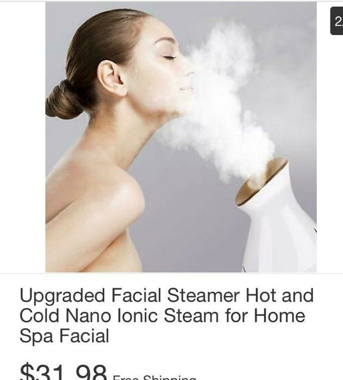 Upgraded Facial Steamer Hot & Cold Nano Lonic Steam for Home SPA Facial