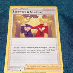 Sordward & Shielbert Pokémon trading card