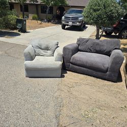 Couches and chairs for free.