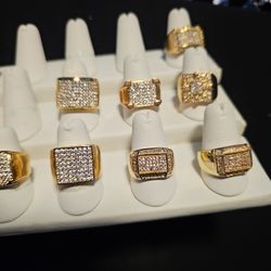 silver rings for men 40 each