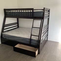 $699 Brand New Full/twin Bunk Bed With Mattresses (Read Description Below)