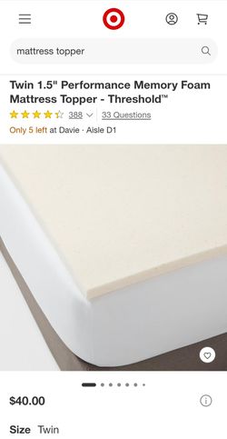 Twin bed Combo with mattress and mattress topper