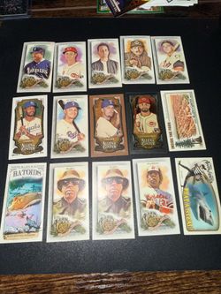 30+ Topps Allen & Ginter Mini Card Lot RCs, Black Borders & Inserts Elly De La Cruz, Kershaw, Duran