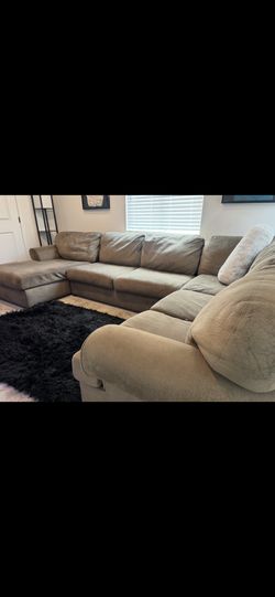 X Large Brown Sectional