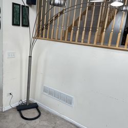 84” Brushed Nickel 5-Arms Arch Floor Lamp