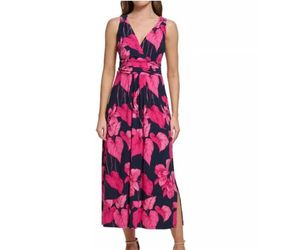 Tommy Hilfiger Island Orchid Jersey Maxi Dress Size 16