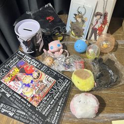 Large Anime Lot – Figures, Keychains, Plush, Accessories (Mixed Bundle)