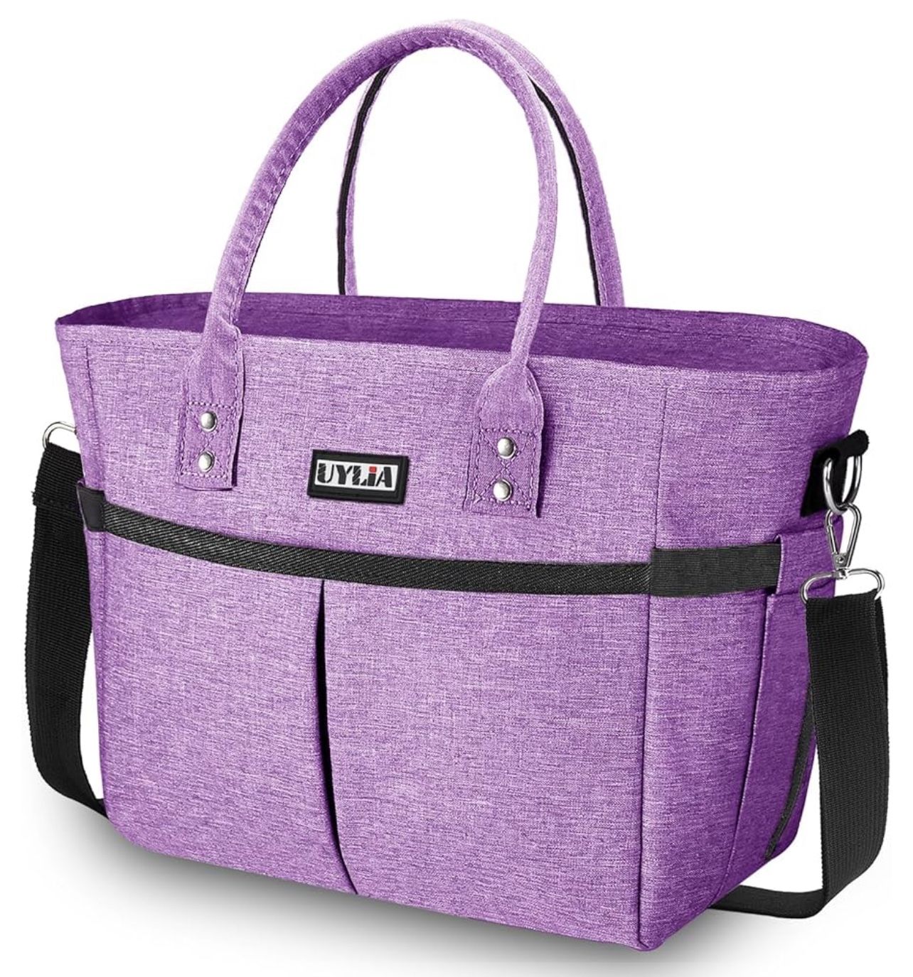 Lunch Bags for Women,Insulated Lunch Tote Bag with Adjustable Shoulder Strap, Lunch Box with Drinks Holder for Adults Men Work Picnic Beach Workout (P