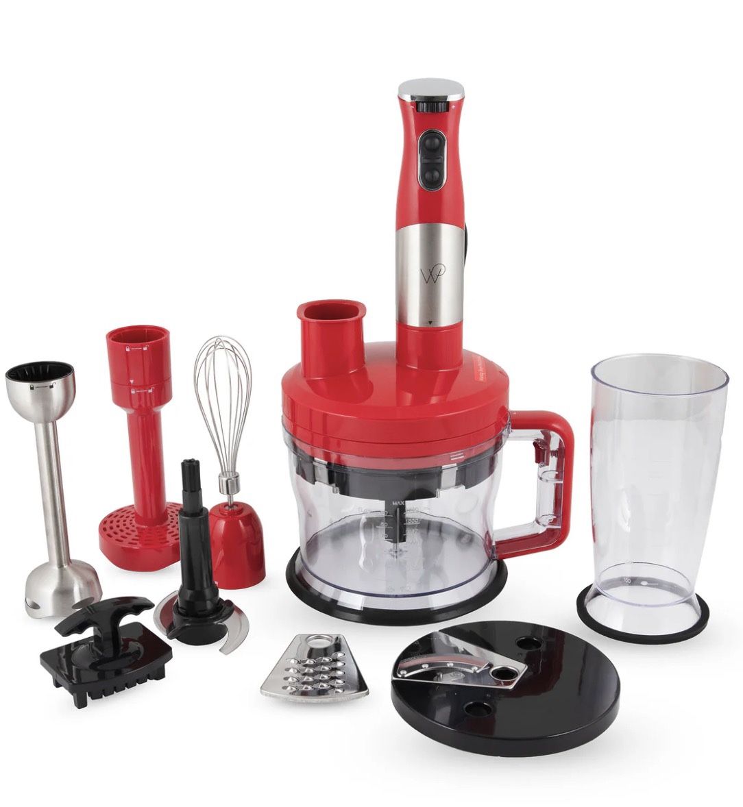 Wolfgang Puck 7-in-1 Immersion Blender with 12-Cup Food Processor NOB