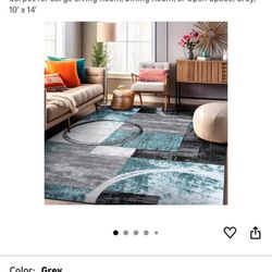 Large Carpet For Living Room 10' x 14' Circle Design 