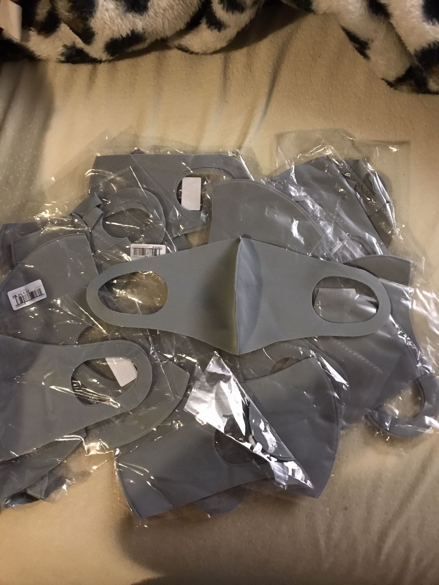 Reusable Face Cover Mask-Gray-$3.00 each. 10 pcs for $10.00.