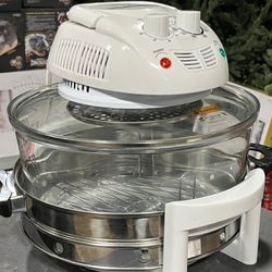 NutriChef Countertop Oven Air Fryer - Kitchen Convection Cooker for Healthy Food Cooking & Air-Frying with Adjustable Time & Temp