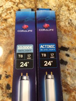 Two new coralife 24" T8 bulbs