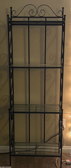 Metal/glass shelf