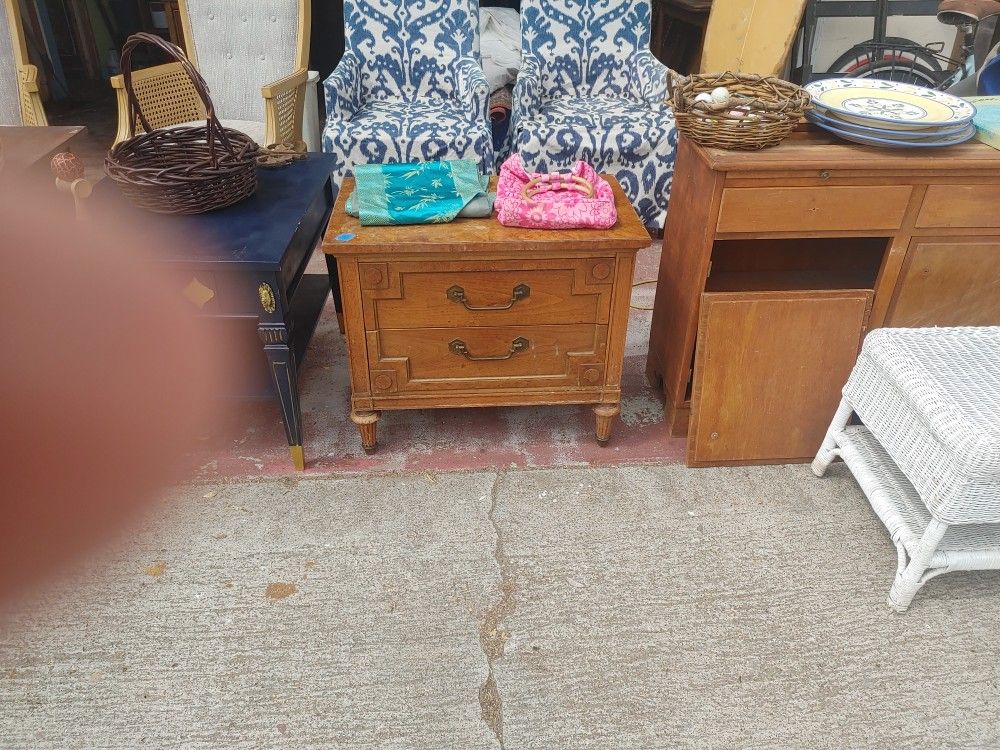 Heavy Mid Century Nightstand