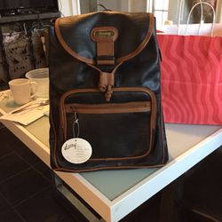 Leather Backpack , New