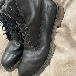 Timberline Premium Black Leather Boots Mens 11&1/2