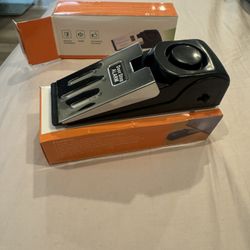 Security door stop Alarm thief Force Entry