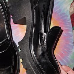 Chunky Heel Loafers