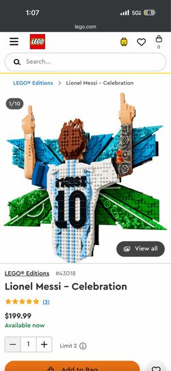 Messi special edition lego