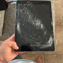 Broken Screen Apple Tablet